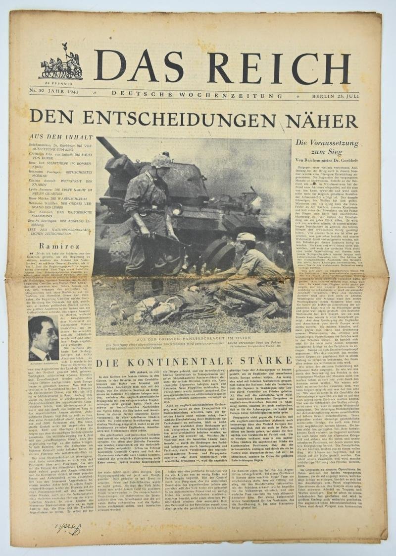 German Newspaper 'Das Reich' 25 July 1943 — image 4