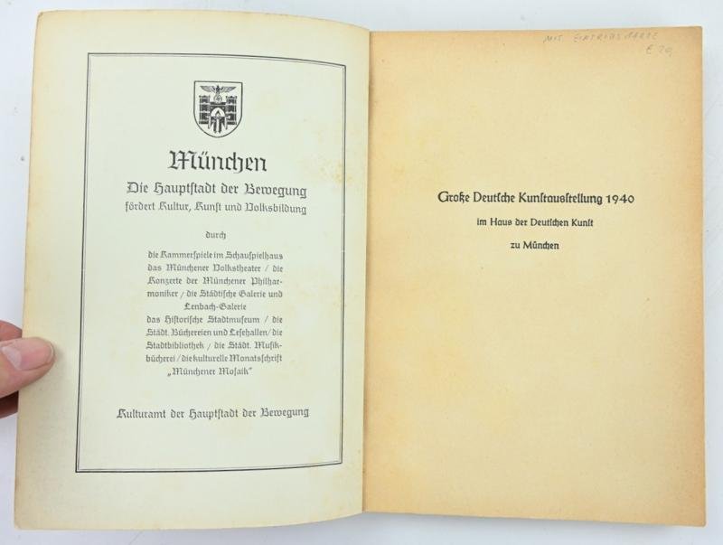 German Third Reich Art Catalogus 1940 — image 2