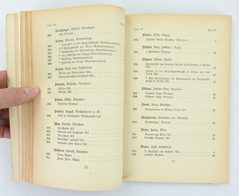 German Third Reich Art Catalogus 1940 — image 6