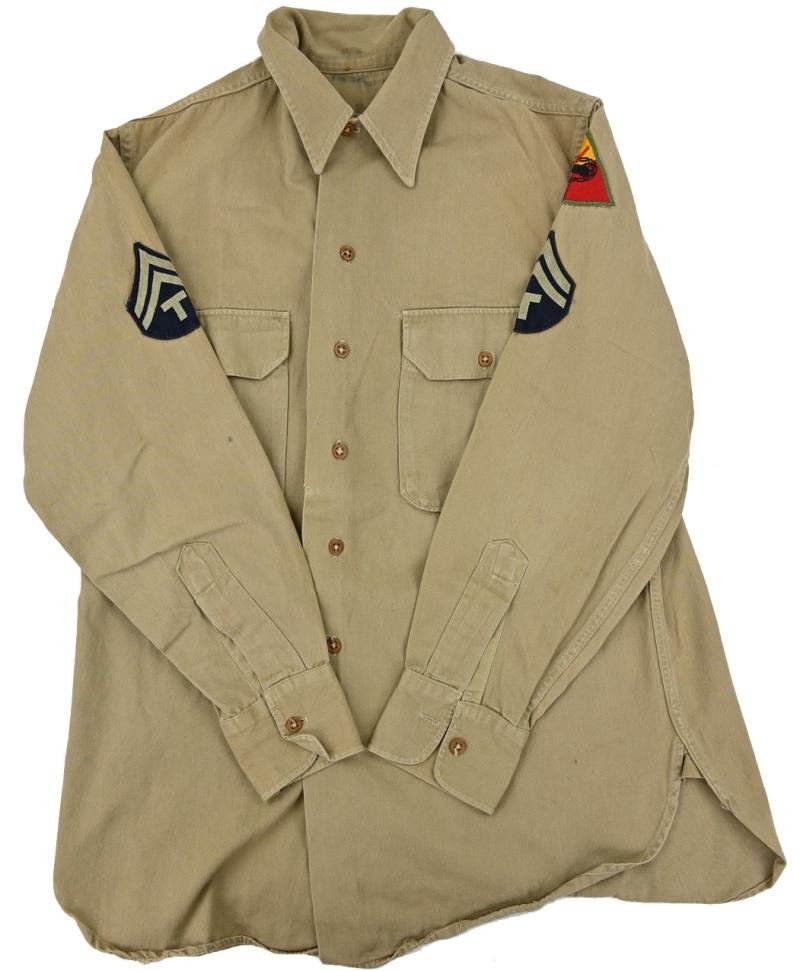 US WW2 Armored Division EM Shirt — image 2