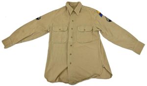 US WW2 Armored Division EM Shirt