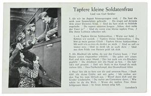 German WH Postcard 'Tapfere Kleine Soldatenfrau'