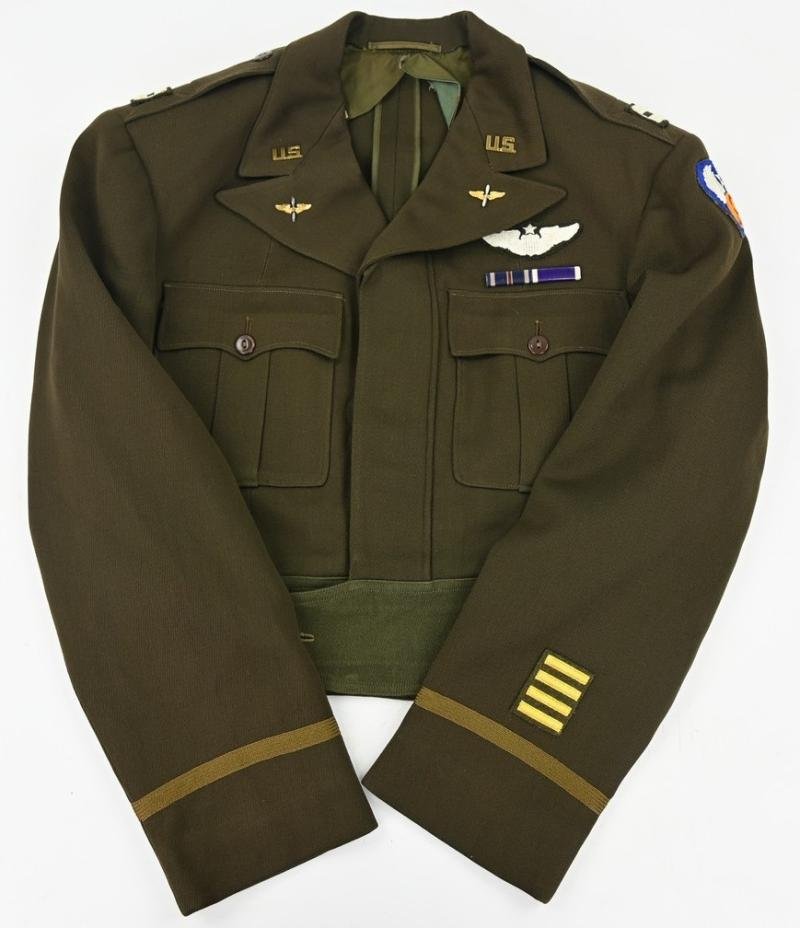 USAAF WW2 Officer /Pilot Ike Jacket '9th Airforce' — image 3