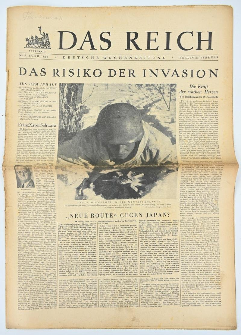 German Newspaper 'Das Reich' 27 February 1944 — image 4