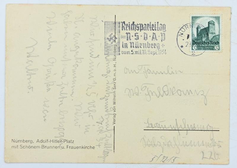 German Third Reich Postcard 'Reichsparteitag 1934' — image 2