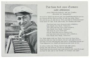 German Km Postcard 'das kann doch einen seemann nicht erschüttern'