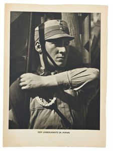 German Third Reich Postcard 'Der Unbekannte SA-Mann'