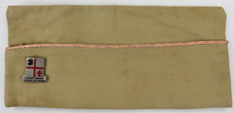 US WW2 Garrison Cap with Sweatheart Pillow Cover 835th Engineer Battalion — image 2
