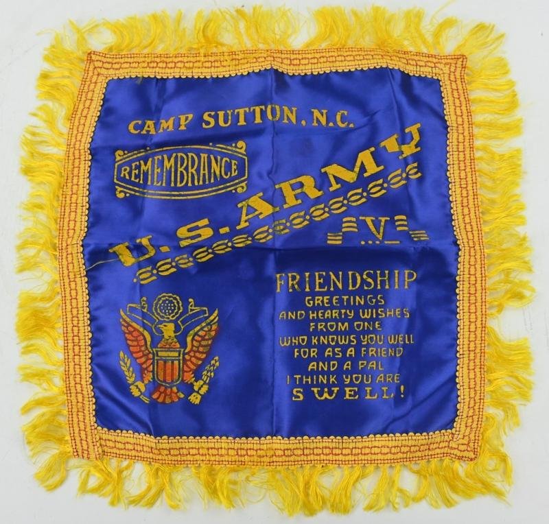 US WW2 Garrison Cap with Sweatheart Pillow Cover 835th Engineer Battalion — image 8