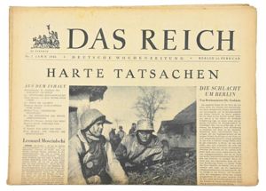 German Newspaper 'Das Reich' 13 February 1944