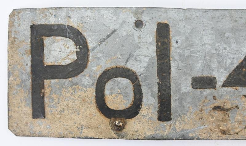 German Police Vehicle License Plate — image 2