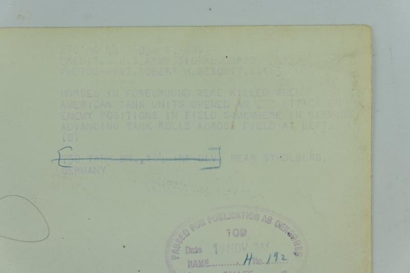 US WW2 Press Photo 750th Tank Bn 'Stolberg Germany' — image 5