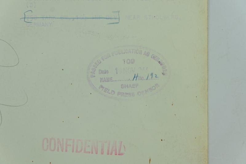 US WW2 Press Photo 750th Tank Bn 'Stolberg Germany' — image 6