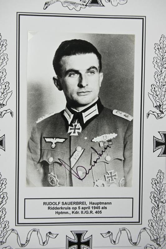 Signature of Wehrmacht Heer KC Recipient 'Rudolf Sauerbrei' — image 5