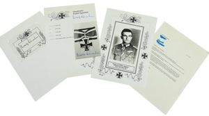 Signature of Wehrmacht Heer KC Recipient 'Rudolf Sauerbrei'