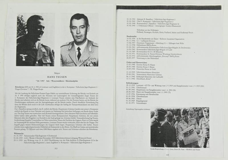 Signature of Luftwaffe KC Recipient 'Hans Teusen' — image 4