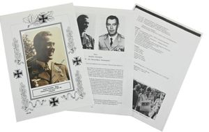 Signature of Luftwaffe KC Recipient 'Hans Teusen'