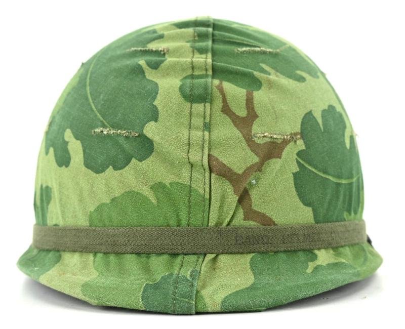 US Vietnam War Infantry helmet with camouflage cover and liner — image 2