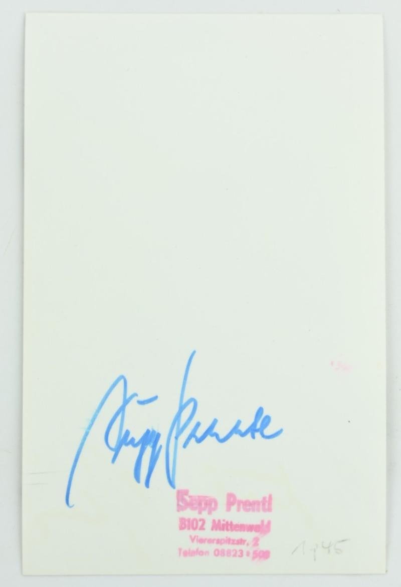 Signature of Luftwaffe KC-OLC Recipient 'Josef Prentl' — image 3