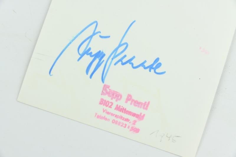 Signature of Luftwaffe KC-OLC Recipient 'Josef Prentl' — image 4