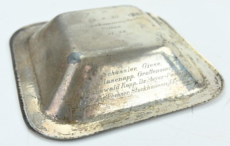 German KM/LW Silver Plate 'Festungskommandatur Pillau' — image 6