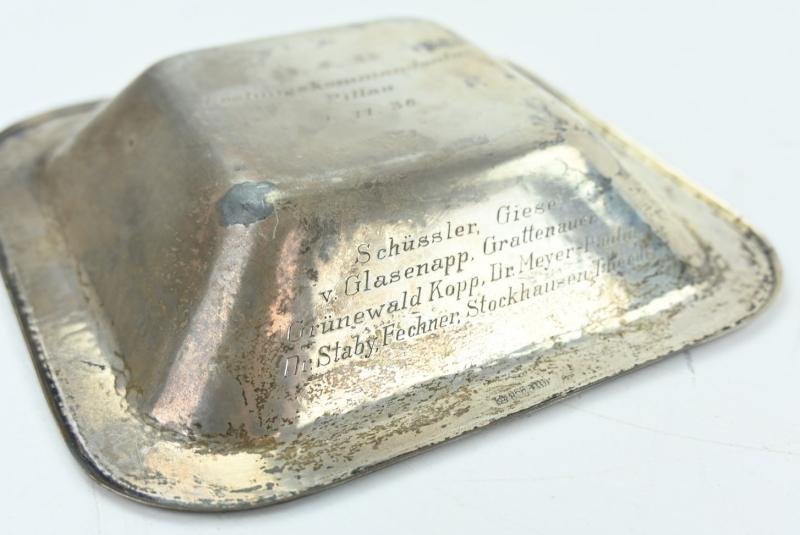 German KM/LW Silver Plate 'Festungskommandatur Pillau' — image 7
