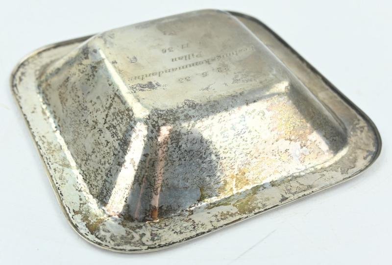 German KM/LW Silver Plate 'Festungskommandatur Pillau' — image 8