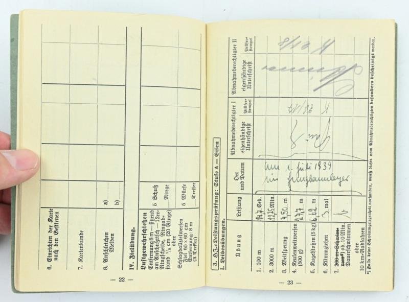 German Hitler Youth Leistungsbuch with insignia — image 7