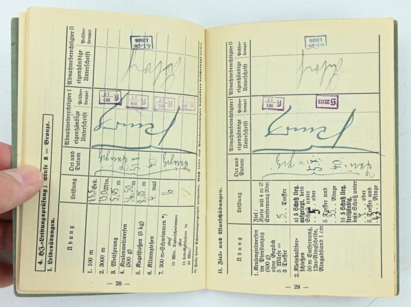 German Hitler Youth Leistungsbuch with insignia — image 9