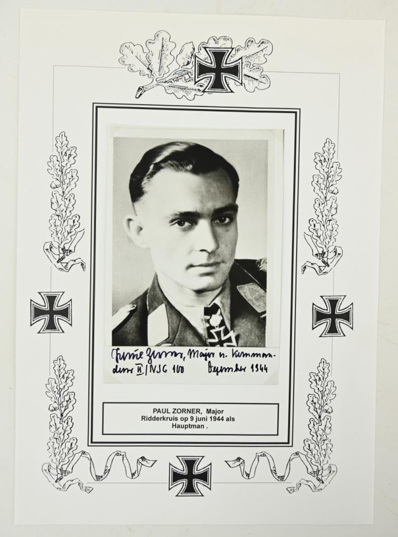 Signature of Luftwaffe KC-OLC&S Recipient 'Paul Zorner' — image 2