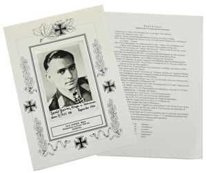 Signature of Luftwaffe KC-OLC&S Recipient 'Paul Zorner'