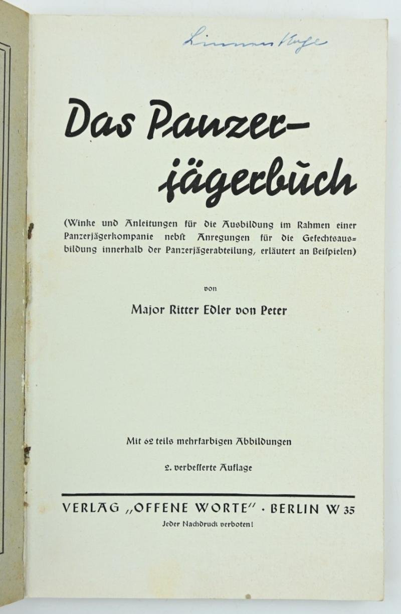 German WH Panzerjager Manual — image 2