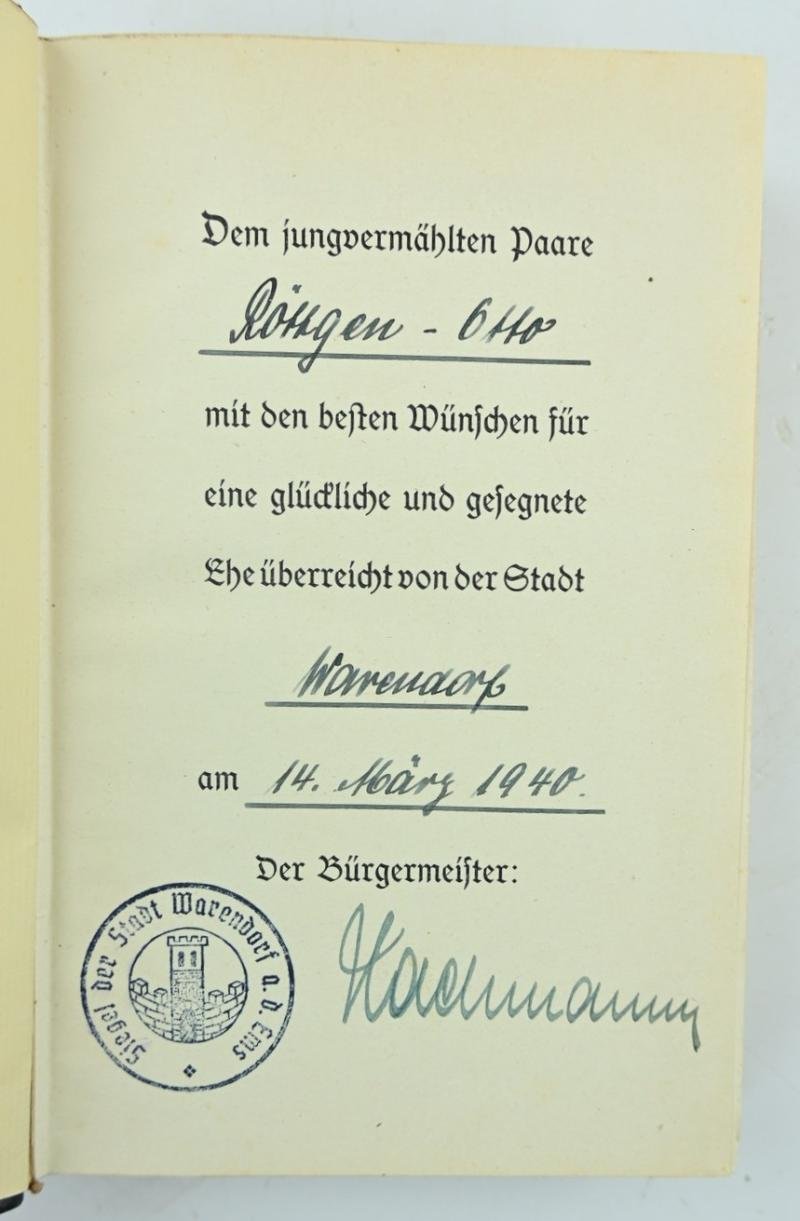 German Adolf Hitler Mein Kampf Book 'Warendorf' — image 3