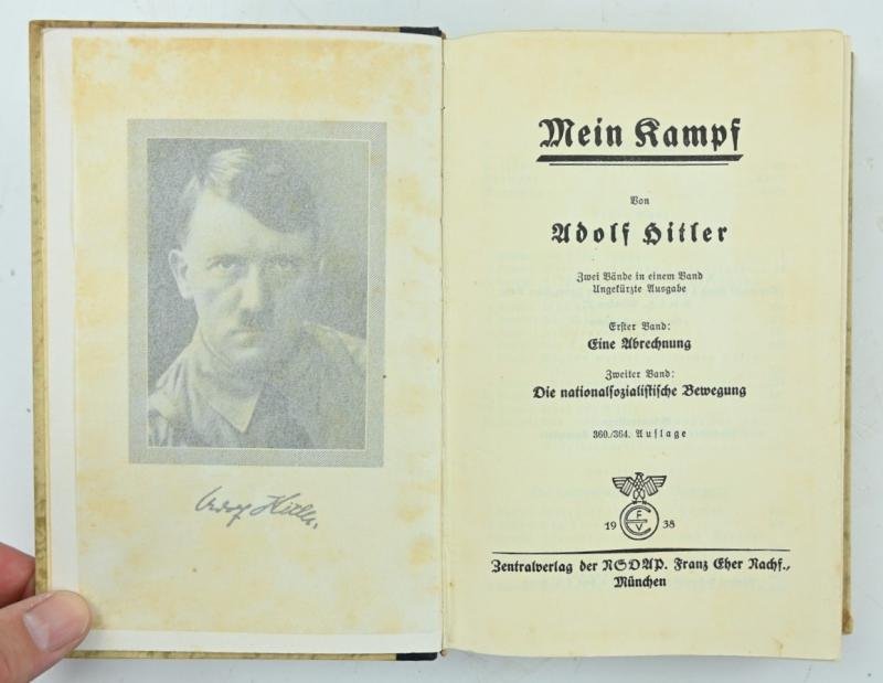 German Adolf Hitler Mein Kampf Book 'Warendorf' — image 4