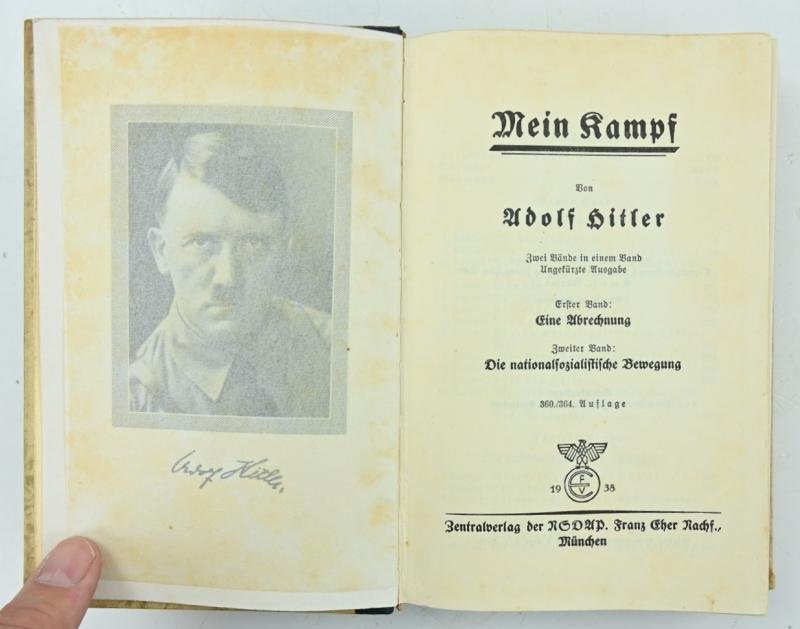German Adolf Hitler Mein Kampf Book 'Warendorf' — image 5