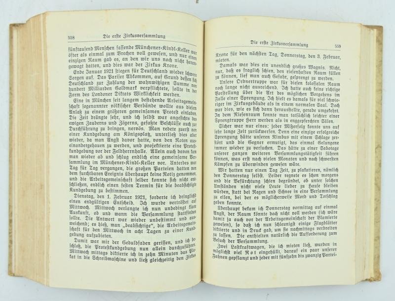 German Adolf Hitler Mein Kampf Book 'Warendorf' — image 7