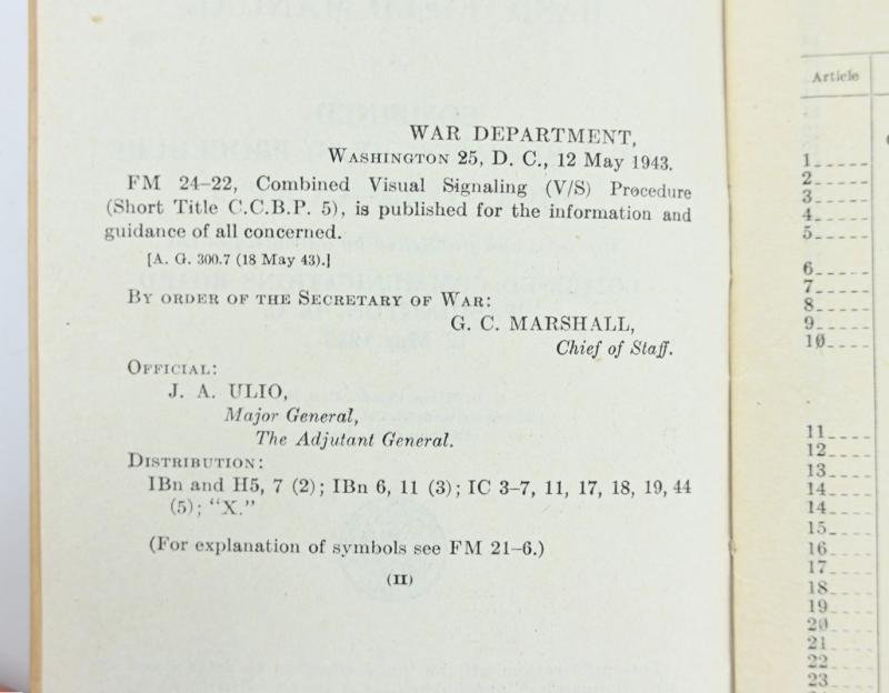 US WW2 Basic Field Manual (British use only!) — image 3