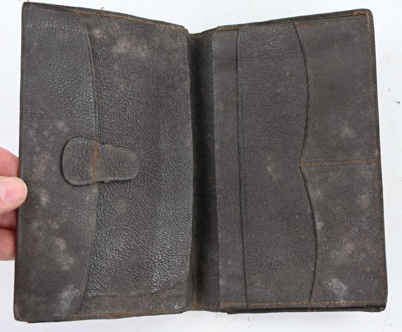 German Third Reich Period Leather Wallet — image 2