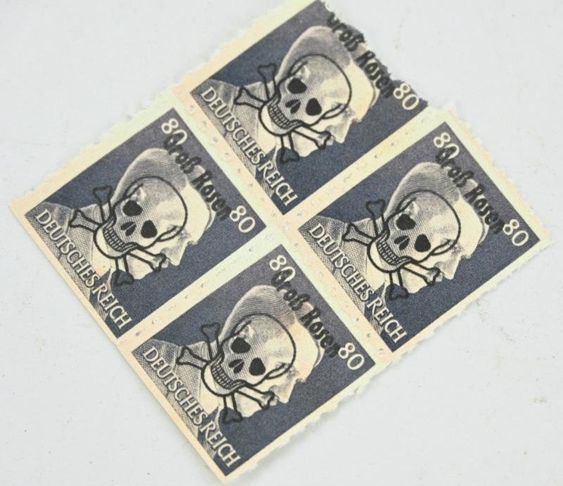 German Adolf Hitler Stamps with Postwar Overprint 'Gross-Rosen' — image 3