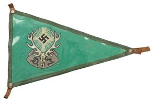 German 'Deutsche Jägerschaft' Pennant in Raincover