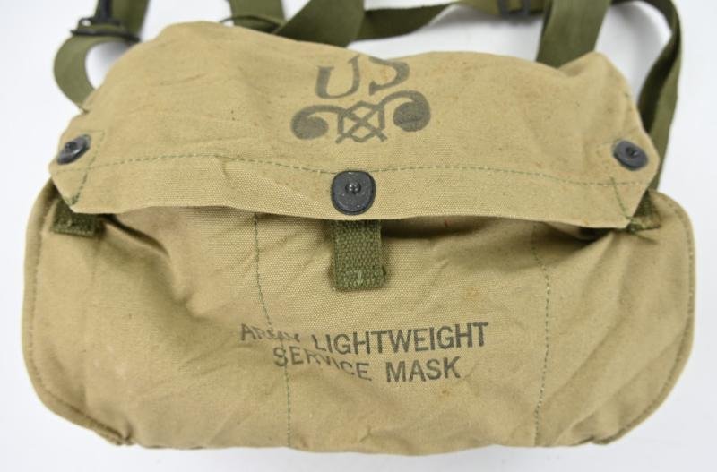 US WW2 Leightweight Service Mask Bag with package — image 6
