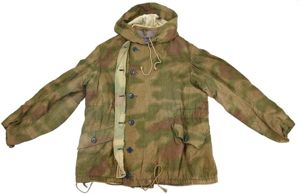 German WH Non-Reversible Water & Tan Winter Parka