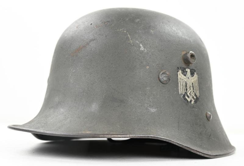 Austrian WH M17 Re-issued SD Helmet — image 4