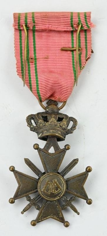Belgium WW2 Croix Guerre War Cross 1939-1945 — image 3
