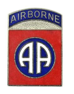 US WW2 82nd Airborne Division DUI Unit Crest Pin