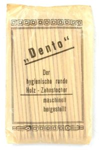 German Third Reich Era Package of Tooth Sticks