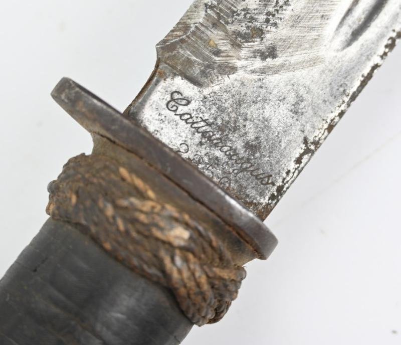 USN WW2 U.S. WWII Cattaraugus 225Q Fighting Knife — image 12