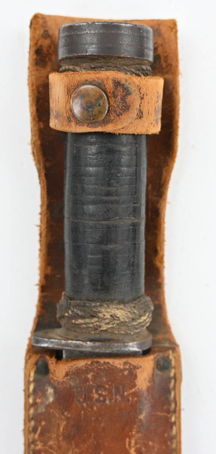 USN WW2 U.S. WWII Cattaraugus 225Q Fighting Knife — image 3