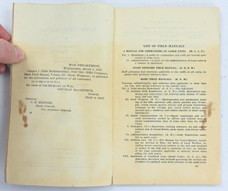 US WW2 Basic Field Manual Part 3; Basic Weapons — image 3