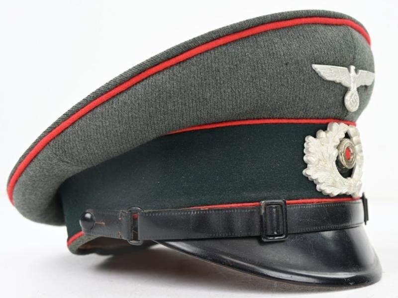 German WH NCO Artillery Visor Cap 'Clemens Wagner' — image 2